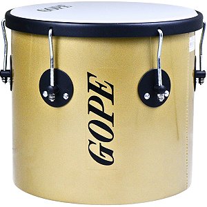 Repique de Mão Gope 12"30cm Dourado Aro Preto OUTLET