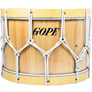 Tambor Alfaia Gope 22" 40cm Madeira Corda Maracatu OUTLET