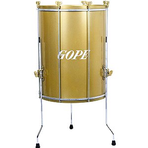 Surdo Gope 18'60cm Dourado Alumínio c/ Tripé OUTLET