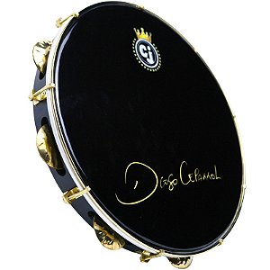 Pandeiro CJ 13" Signature Diogo Cepakkol Preto Brilhante