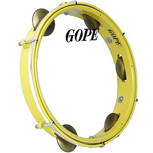 Pandeiro Gope 10" Super Leve Amarelo OUTLET