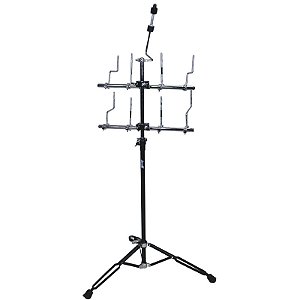 Estante Pedestal Rack Percussão Torelli 9 Hastes
