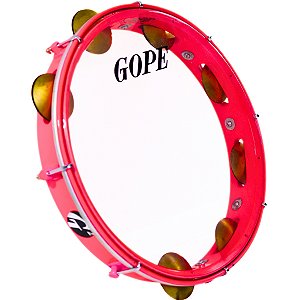 Pandeiro Gope 11" G2 Luminix Rosa Neon Cristal OUTLET