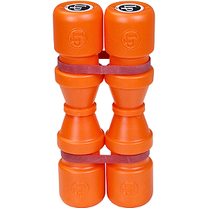 Ganza Shaker LP Duoshake Alto Loud Laranja LP441L Par