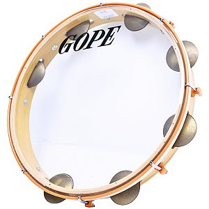 Pandeiro Gope 12" Super Leve Aro Laranja Store OUTLET