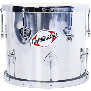 Repique de Anel Contemporânea 12"30cm Alumínio Couro