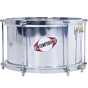 Malacacheta Caixa Contemporânea 12" 17cm Alumínio 3 Bordões