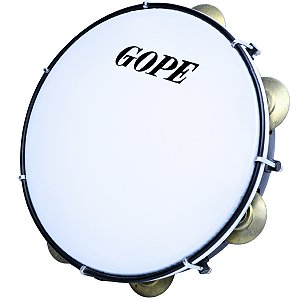 Pandeiro Gope 10" Preto Profissional Nylon OUTLET