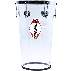 Rebolo Tantan Contemporânea 11"50cm Acrílico Cristal Couro Premium