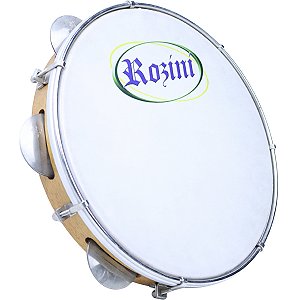 Pandeiro Rozini 10" Madeira Profissional Nylon OUTLET
