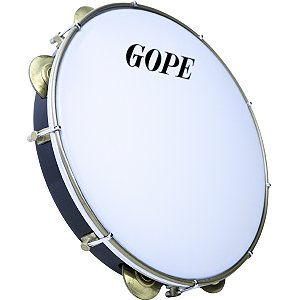 Pandeiro Gope 12" Preto Profissional Nylon OUTLET