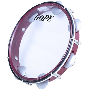Pandeiro Gope 11" Vermelho Cristal Iniciante OUTLET
