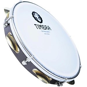 Pandeiro Timbra 10" Madeira Profissional Nylon com Capa