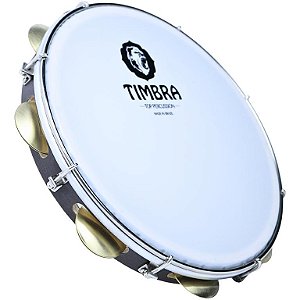 Pandeiro Timbra 11" Madeira Profissional Nylon com Capa