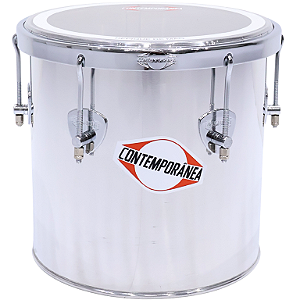 Repique de Mão Contemporânea 11" 30cm Alumínio Cristal