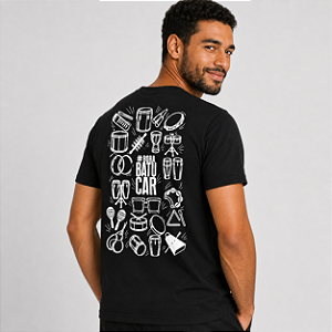 Camiseta Percussão RITMO Preta #BoraBatucar