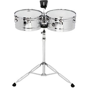 Timbales LP Latin Percussion Aspite Series LPA256 13" e 14" c/ Suporte