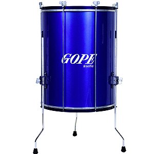 Surdo Gope 18" 60cm Selfie Azul c/ Tripé Alumínio