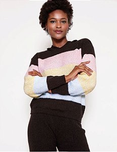 CONJUNTO TRICOT CALIFÓRNIA - Outlet    (Cores: preto / cinza / verde / azul)