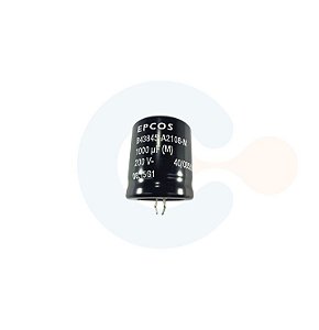 Capacitor Eletrolitico Snap-In 1000uF 200Vcc (Caneca 30mm) - B43845