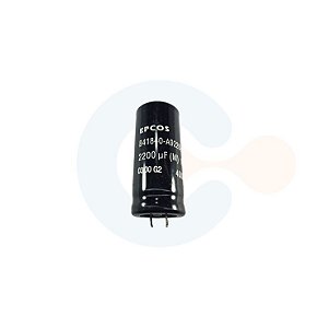 Capacitor Eletrolitico Snap-In 2200uF 100Vcc (Caneca 22mm) - B41840