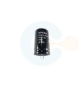 Capacitor Eletrolitico Snap-In 330uF 450Vcc (Caneca 35mm) - B43845