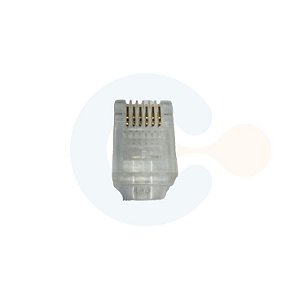 Conector Macho RJ12 (6 Vias) lote com 50 peças