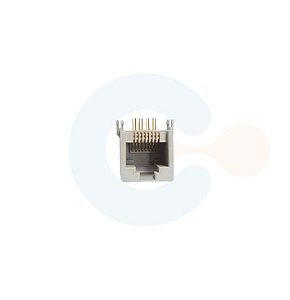 Conector p/ Terminal RJ45 p/ PCI 8 vias Branco