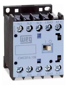 mini contator weg tripolar cwc016 24vdc