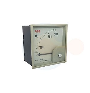 Amperimetro Analogico CA 300A FM 90G 1,5% 96x96 p/ TC 300A/5A