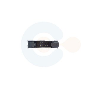 Conector Box Header Macho p/ PCI Vertical c/ Injetor 10 vias Preto