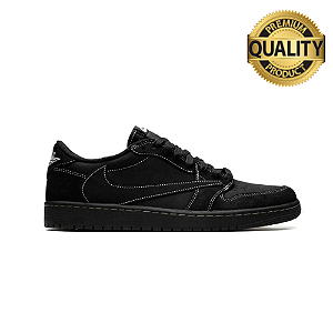 TÊNIS TRAVIS SCOTT x AIR JORDAN 1 LOW BLACK PHANTOM - PRETO - PREMIUM