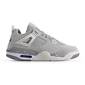 BOTA AIR JORDAN 4 RETRO SNOW GRAY - CINZA NEVE