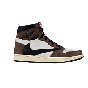 BOTA NIKE AIR JORDAN TRAVIS SCOTT BRANCA MARROM