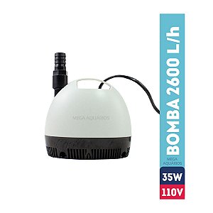 Bomba submersa Minjiang MJ-WP880D 2600L/h 110V aquário lago sump