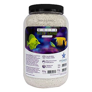 White Reef Sand Mbreda 6kg substrato branco areia aquário