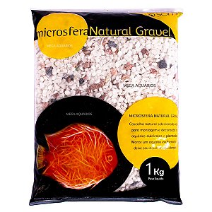 Substrato cascalho natural aquário Gravel Bright mix Soma 1Kg 53331