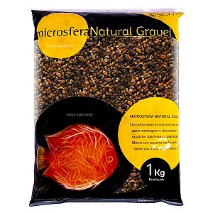 Substrato cascalho natural aquário Soma Gravel Cichlid mix 1Kg 53327