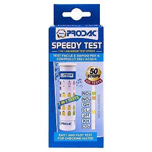 Prodac Speedy Test 7 testes NO3 NO2 GH KH CL2 PH CO2 aquário