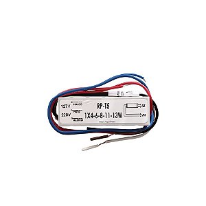 Reator eletrônico lâmpada PL 2 pinos 13W bivolt