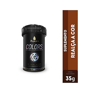 Ração peixes Poytara Colors 35g suplemento realça as cores