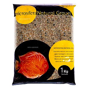 Substrato cascalho pedrinhas natural aquário Soma Gravel mix 1Kg 53330