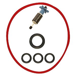 Kit Anéis Vedação Cesta + Impeller Canister Jebo 839 829