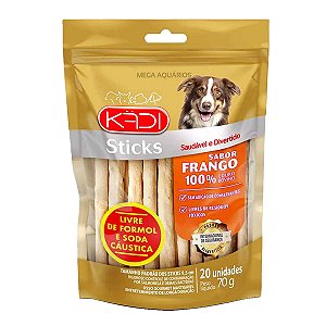 Sticks mordedor petisco natural cachorro kadi frango 70g