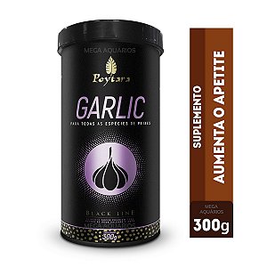 Ração peixes Poytara Garlic 300g suplemento aumenta apetite