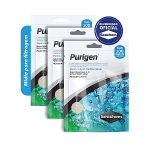 Seachem Purigen kit 3x100ml mídia filtrante remove sujeira aquario