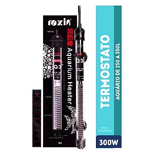 Termostato aquecedor Roxin Q3 300W aquario grande 300L termômetro