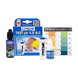 Kit teste Prodac PH + Oceantech PH up 50ml aumentar PH 20ml aquario