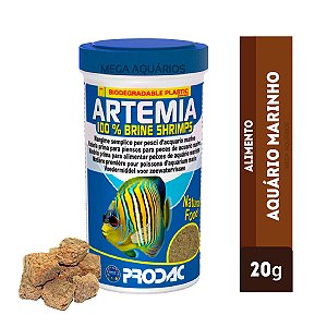 Prodac Artemia desidratada 100% ração peixes aquário marinho 20g