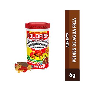 Ração Prodac GoldFish 6g peixes água doce e fria kinguios